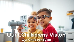 Promoting Our Children's Vision through a friendly children's eye examination in a vibrant clinic.