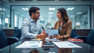 카드 현금화에 관한 전문가의 상담을 제공하는 모습