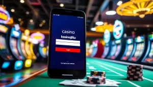 Masuk ke kasinojitu login dengan desain modern dan elemen permainan yang menarik.