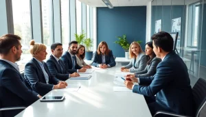 M&A & incorporation lawyers Gurgaon analyzing documents in a collaborative office setting.