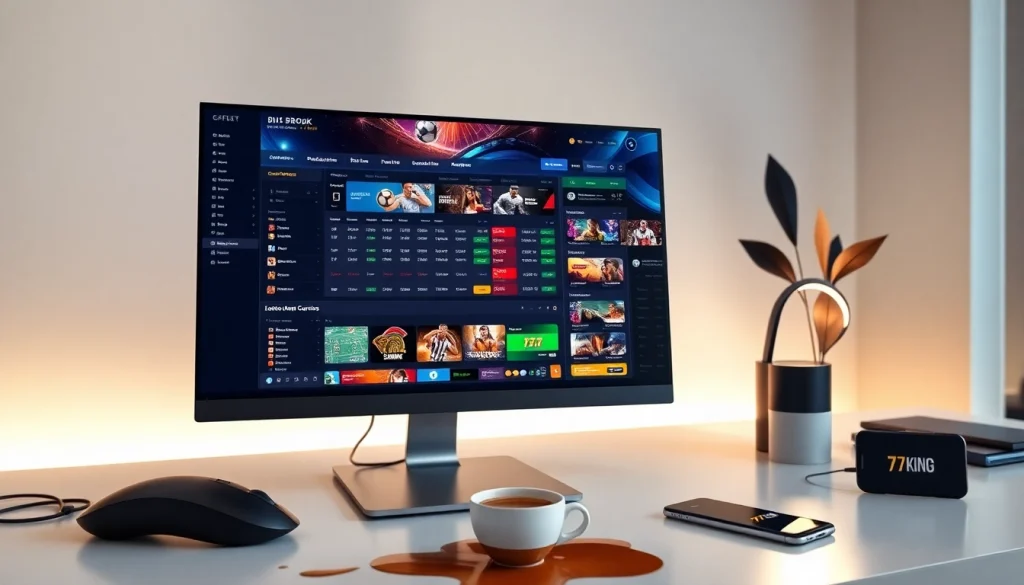 Modern 79king online betting platform interface with sports and casino games in 2025