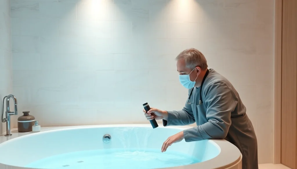 Восстановление эмали ванны с помощью профессионального акрила, показывающее мастерство и качество работы.