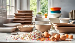 Bakeware NZ collection with various stunning baking tools in a bright kitchen setting.