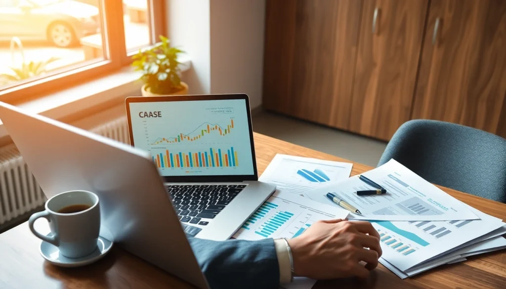 카드깡 거래를 분석하는 금융 전문가의 모습