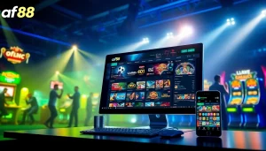 Experience online betting with af88.com, showcasing an engaging gaming interface and user excitement.