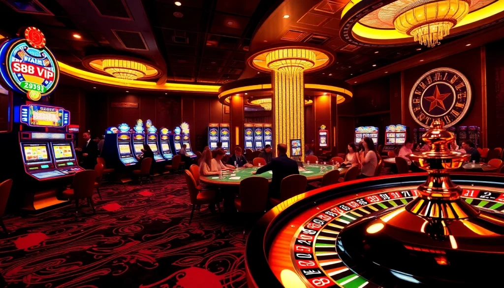 Experience S88VIP excitement with vibrant casino games, tables, and lively action.
