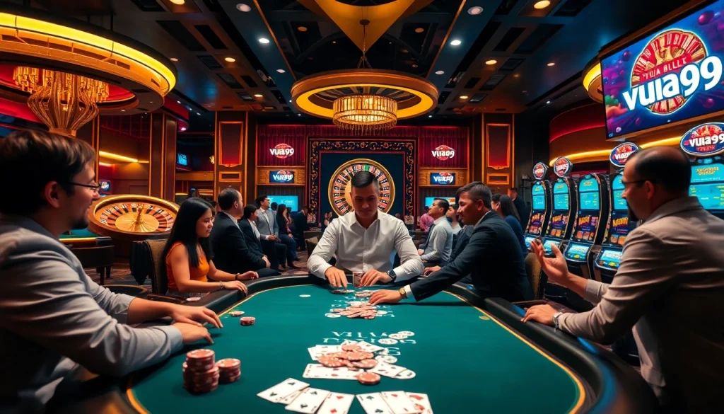 Experience thrilling gaming at vua99 with vibrant casino visuals and professional dealers.