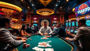 Experience thrilling gaming at vua99 with vibrant casino visuals and professional dealers.