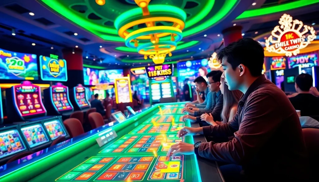 เล่นสล็อต 918kiss slot อย่างสนุกสนานในคาสิโนที่มีบรรยากาศที่มีชีวิตชีวา