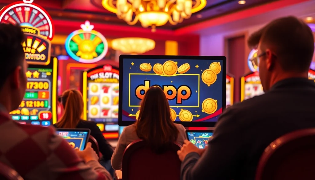 Jangan lewatkan slot depo 1k dengan gambar mesin slot menarik dan suasana kasino virtual yang ceria.