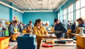 Students learning at abc trade school, engaging in practical training and skill development.