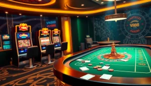 Experience the thrill of VN88 with engaging online gambling visuals highlighting casino excitement.