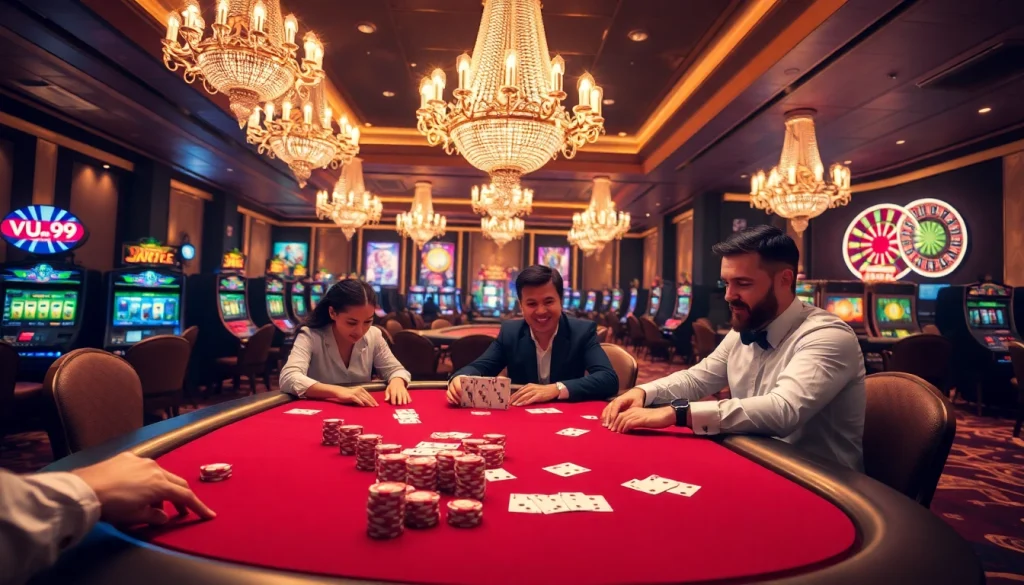 Experience thrilling poker gameplay at Vua99, renowned for its high stakes and immersive atmosphere.