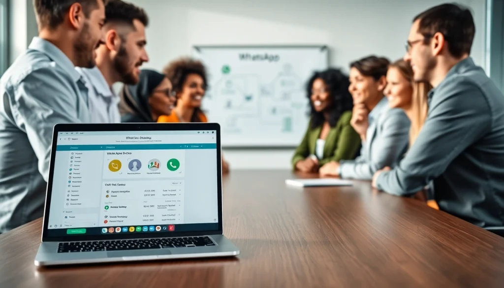 Understanding What is a CRM for WhatsApp with a team discussing integration benefits.