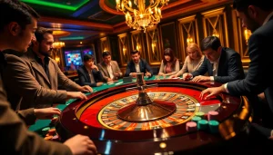 Experience the thrill of the casino as players engage in bets, highlighting the shbet lừa đảo không ? narrative within a vibrant gambling atmosphere.