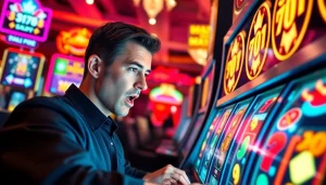 Slot deposit 5000 dengan pemain slot bersemangat yang menikmati permainan.