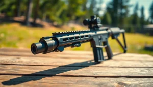 Showcase the super safety trigger for sale on an AR-15 platform, emphasizing its sleek design and quality.