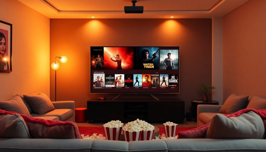 สนุกกับการดูหนังออนไลน์ฟรีจากโซฟาสบายในห้องนั่งเล่นที่อบอุ่น