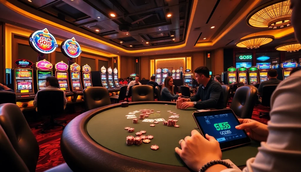 Experience the excitement of trang cá cược god55 with vibrant slot machines and poker games.