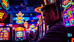 Aktifitas permainan slot fixplay666 dengan pemain yang antusias di kasino.