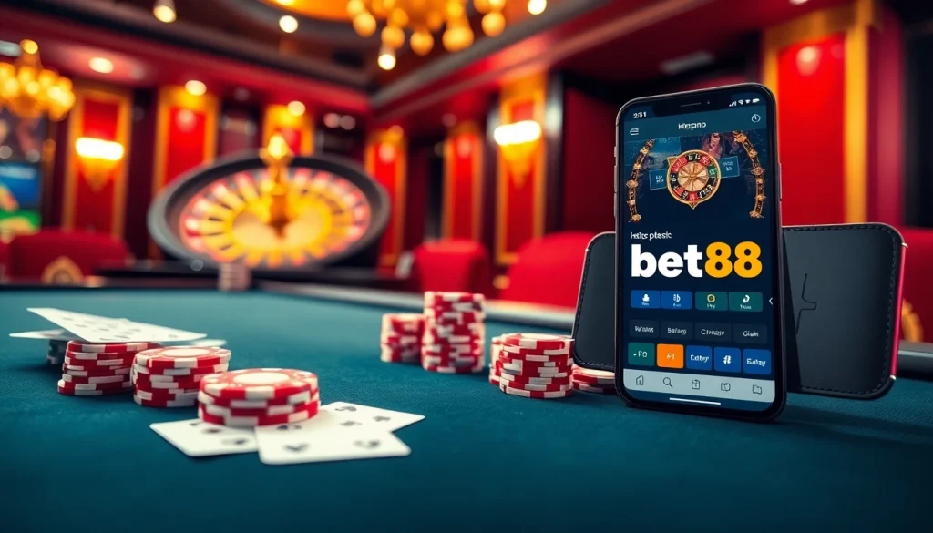 Winning at the elegant poker table, experience thrill with https://bet88.limited/ online gambling.