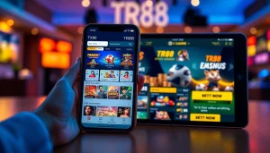 Catch the excitement of TR88's online gaming platform with mobile app features and casino game highlights.