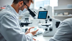 Analisi di spermiogramma in laboratorio con attrezzature moderne e dettagli accurati.