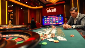 Experience the thrill of gambling at https://ok88.tech/ with a vibrant casino scene full of excitement.
