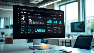 Engaging TikTok SMM panel dashboard displaying analytics for effective social media marketing.