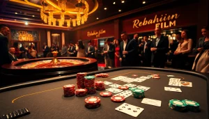 Experience the thrill of rebahin film with an exciting casino night featuring poker and roulette excitement.