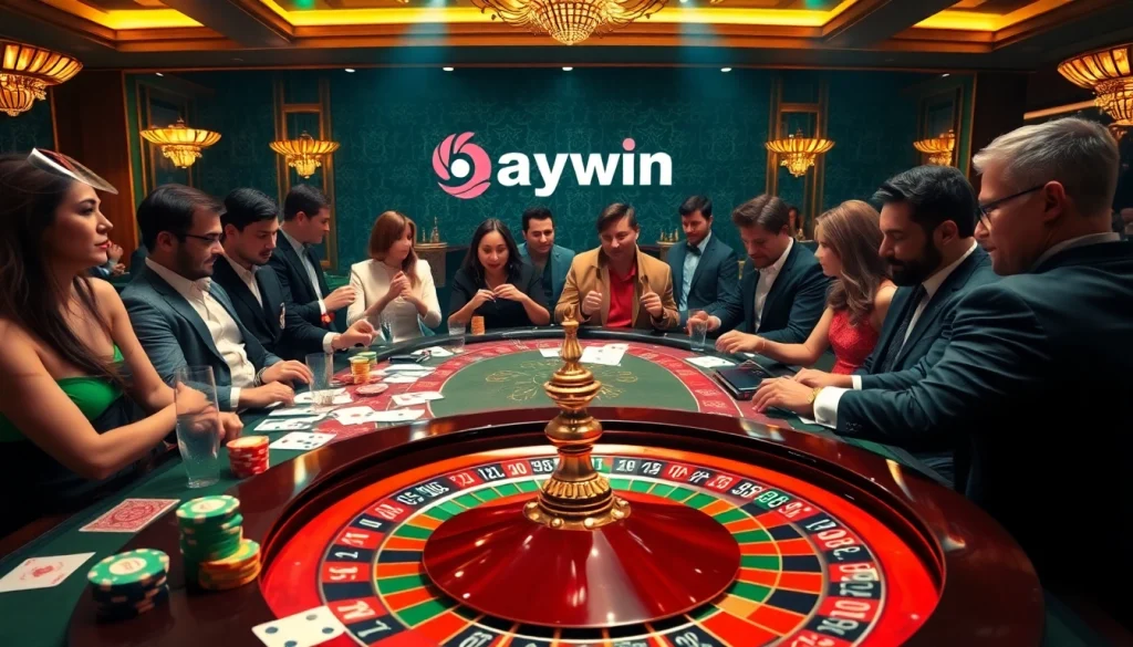 Experience the thrill of winning at hay.win with vibrant poker chips and a dazzling roulette wheel.