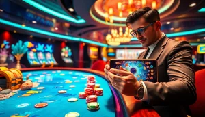 Experience bắn cá đổi thưởng with vibrant colors and dynamic gameplay, engaging casino scene.