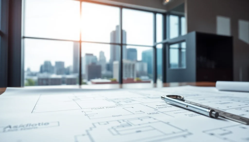 Contact residential architect Boston through a detailed architectural workspace with design elements.