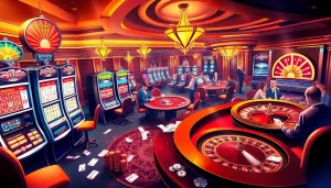 Rasakan sensasi berjudi di jmacdonaldphoto.com dengan mesin slot yang berwarna-warni dan pemain yang penuh semangat.