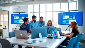 Building a website in 7 days essex with a professional development team collaborating.